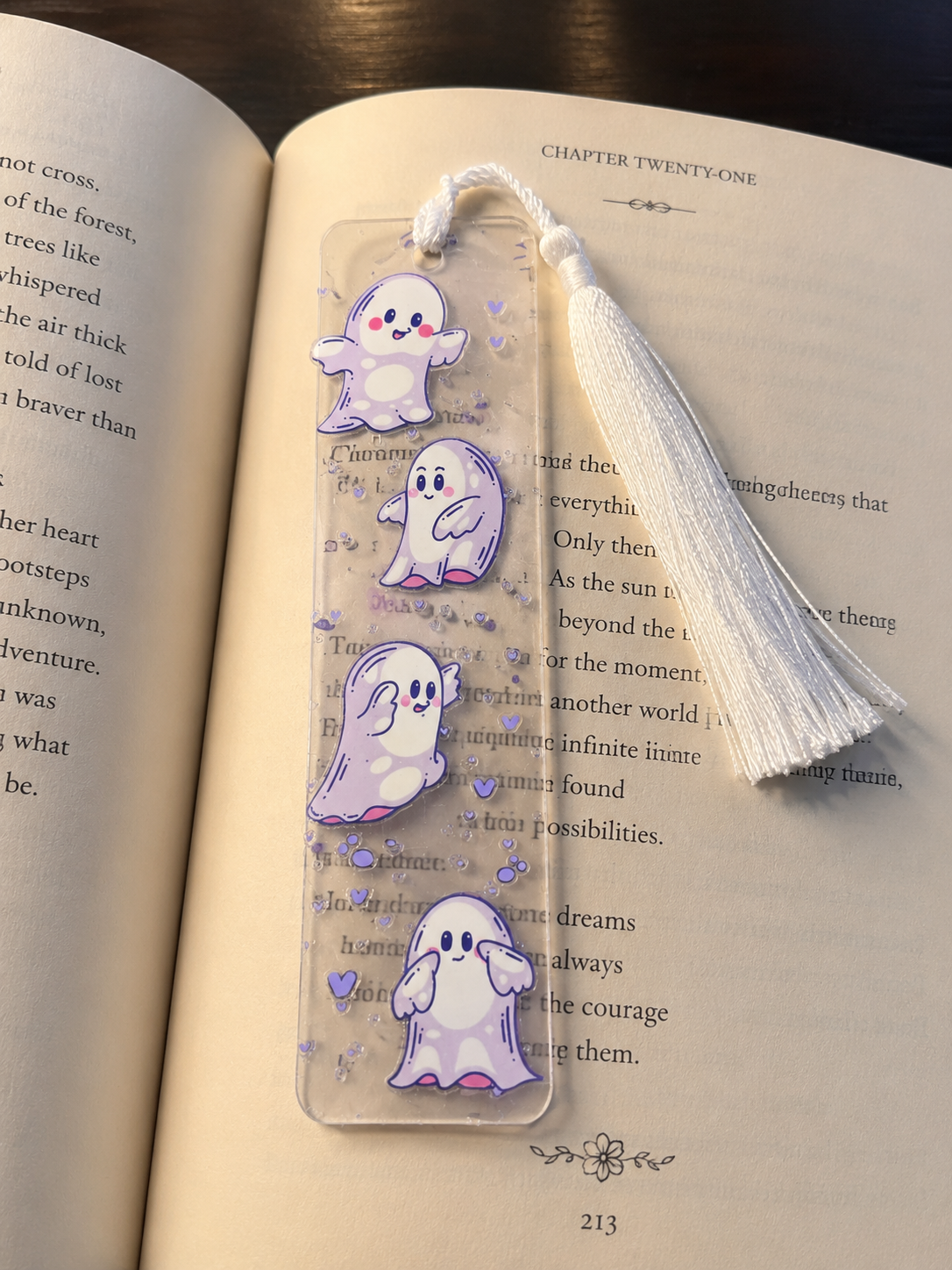 Cute Ghost Acrylic Bookmark