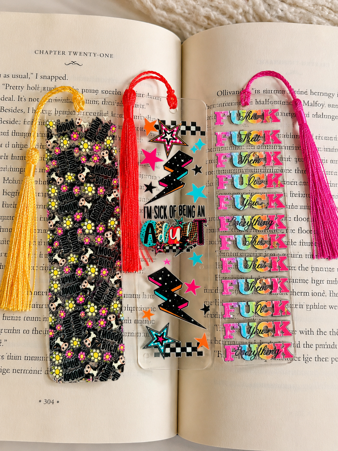 Adult Collection Acrylic Bookmarks