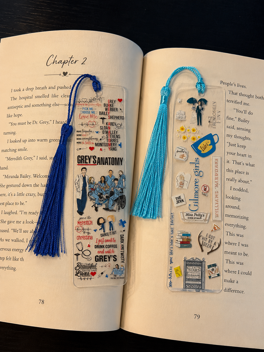 TV Show Collection Acrylic Bookmarks